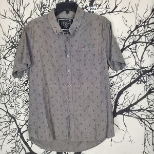 DESCENDENT Short Sleeve Button Up Shirt Umbrella M